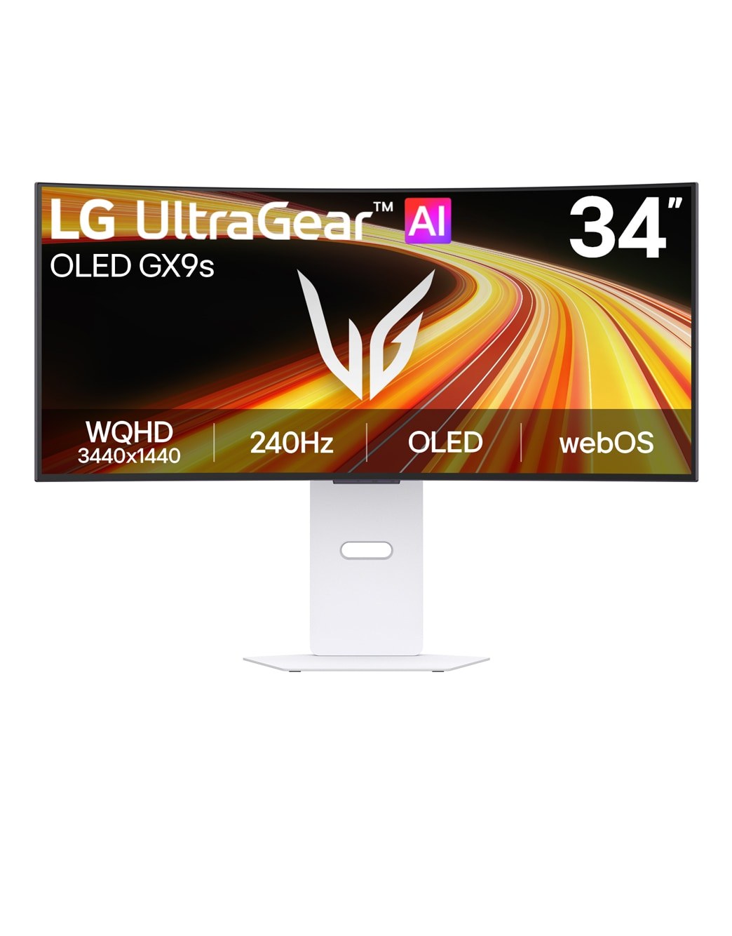 LG 34GX90SB-W 34-inch UltraGear Curved OLED Smart Monitor White