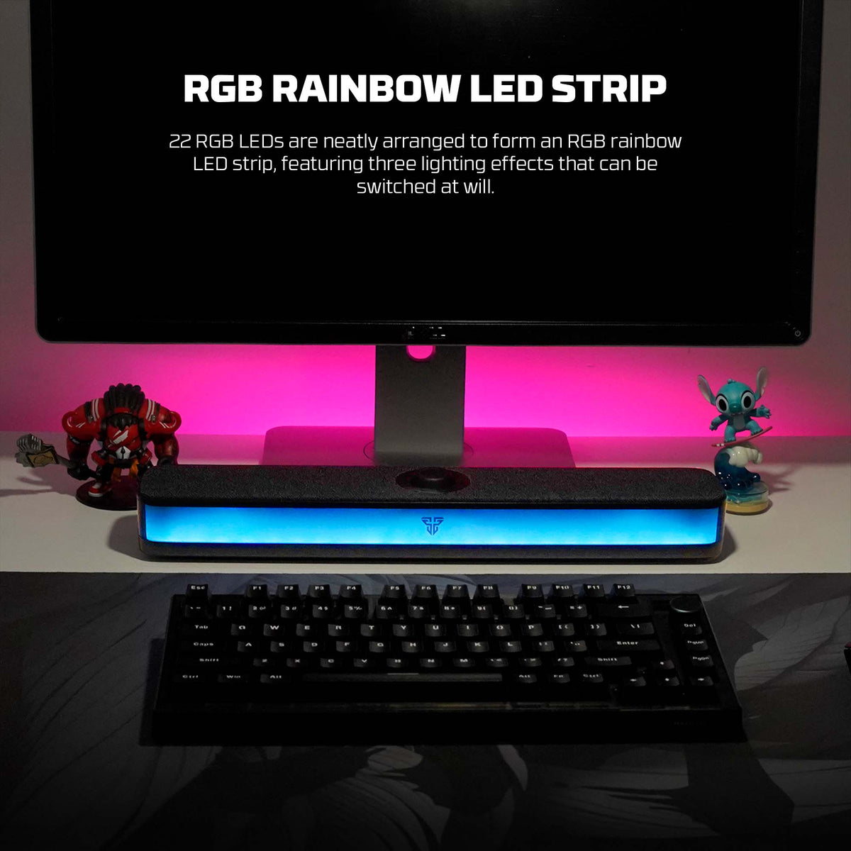 Fantech GROOVE BAR PRO BS151 Portable Wireless RGB Gaming Soundbar
