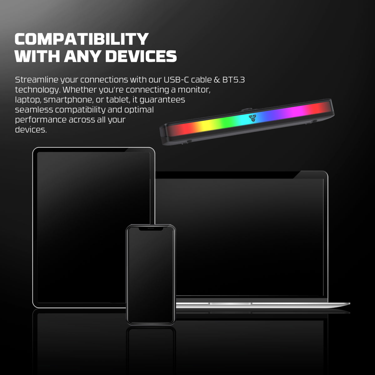 Fantech GROOVE BAR PRO BS151 Portable Wireless RGB Gaming Soundbar