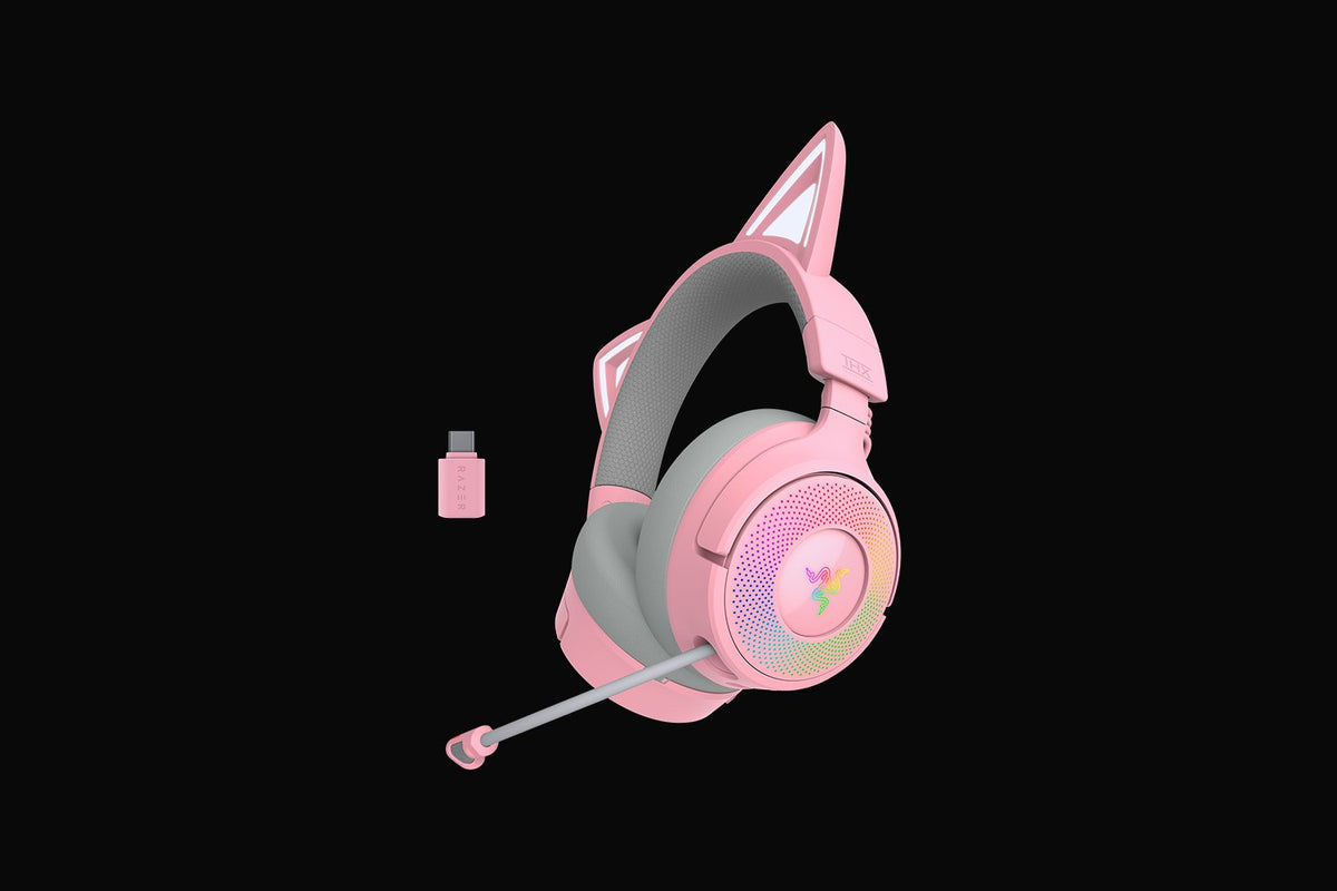 Razer Kraken Kitty V3 Pro Wireless RGB Headset - Quartz