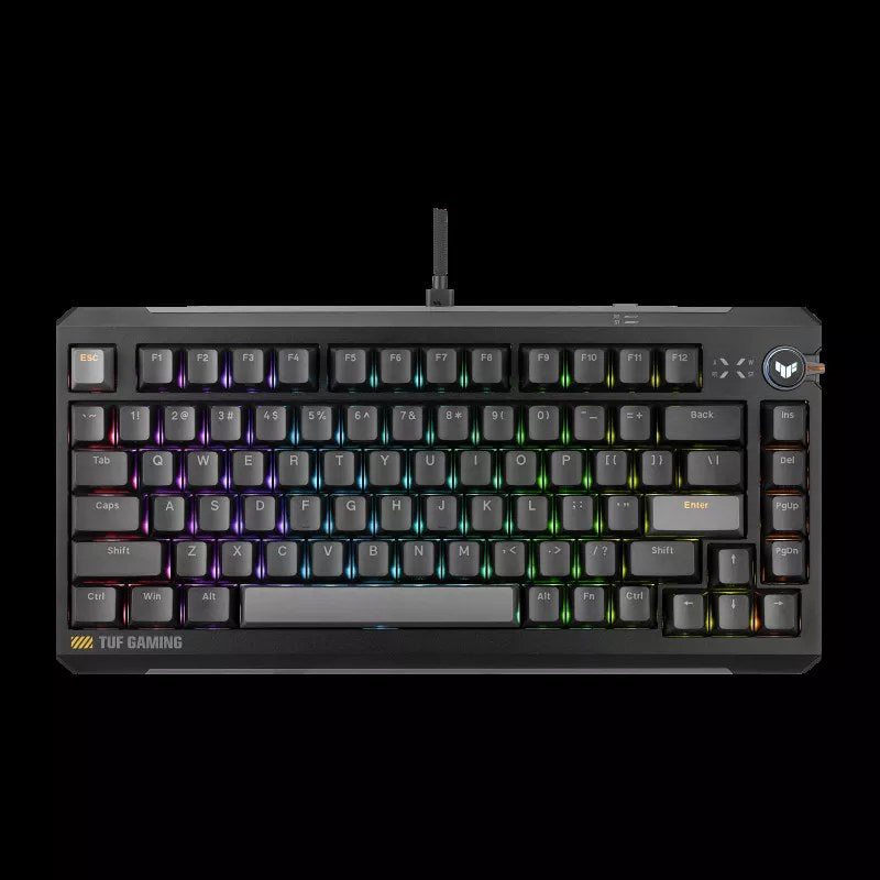 ASUS TUF Gaming K4 HFX Magnetic 75 Keyboard - Black
