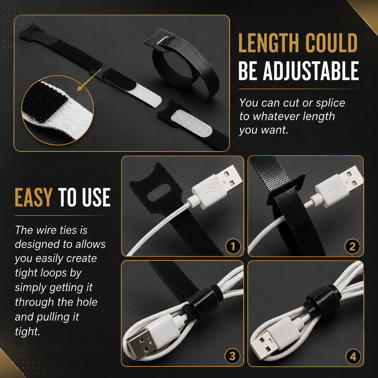 Guilds Velcro Cable Ties