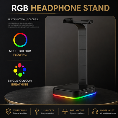 Guilds Premium Headphone Stand with RGB