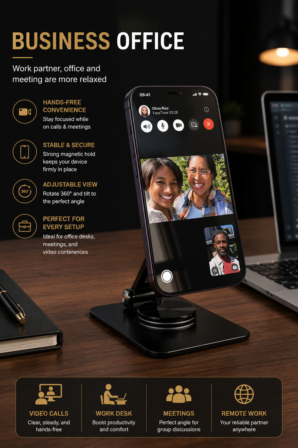 Premium Wireless Charger Phone Stand