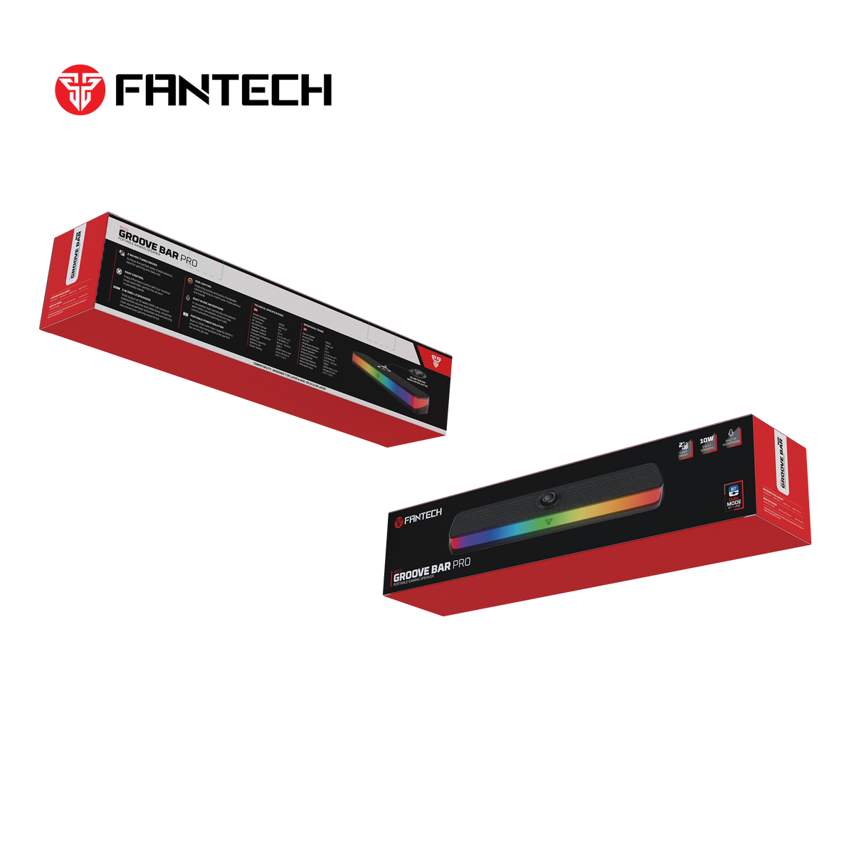 Fantech GROOVE BAR PRO BS151 Portable Wireless RGB Gaming Soundbar