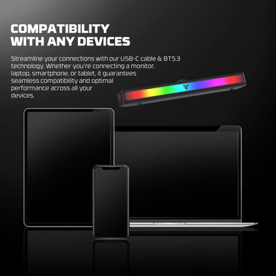 Fantech GROOVE BAR PRO BS151 Portable Wireless RGB Gaming Soundbar
