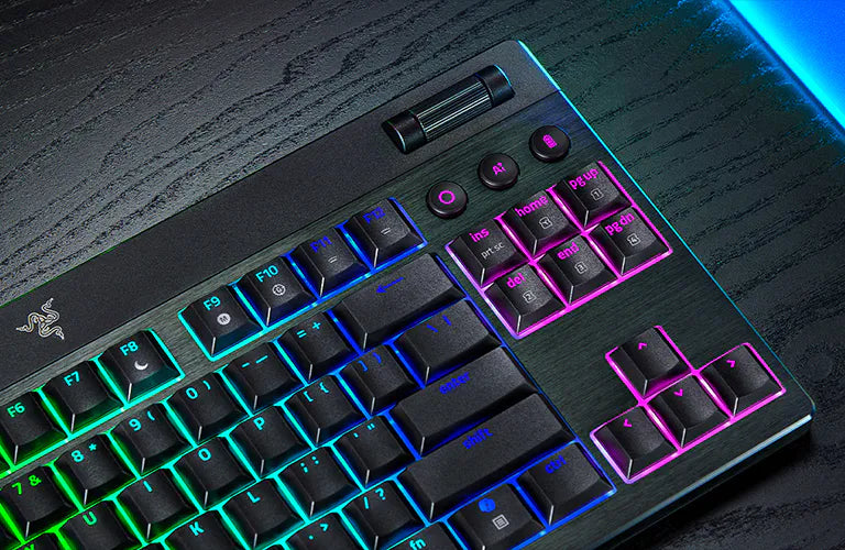 Razer BlackWidow V4 Low-profile TKL HyperSpeed Wireless Keyboard - Orange Tactile