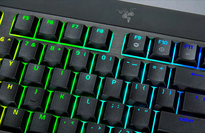 Razer BlackWidow V4 Low-profile TKL HyperSpeed Wireless Keyboard - Orange Tactile